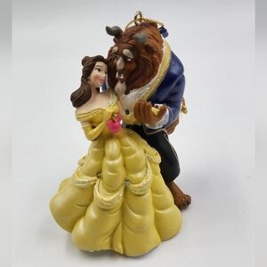 Vintage Beauty and Beast Christmas ornaments